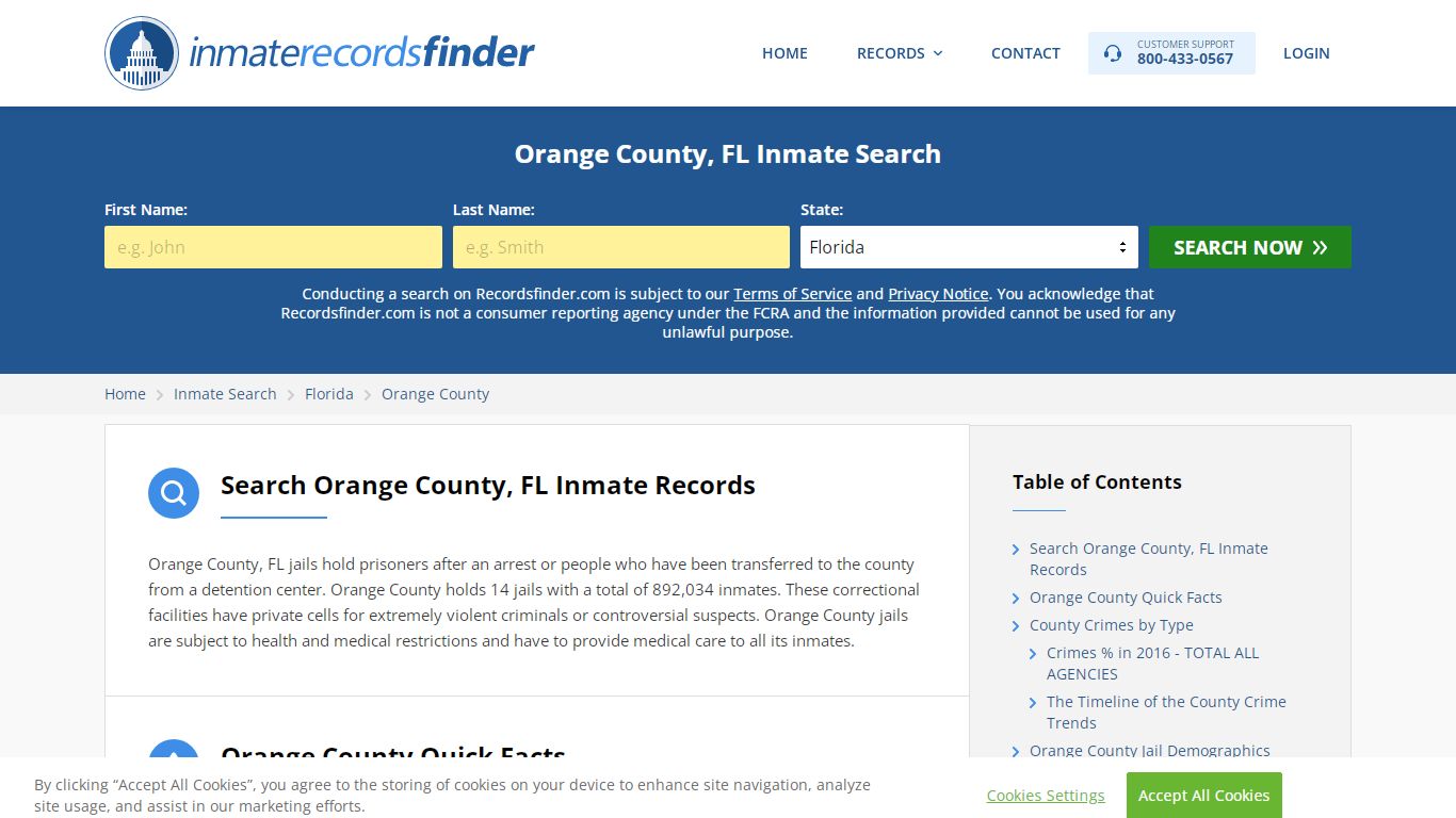 Orange County, FL Inmate Lookup & Jail Records Online