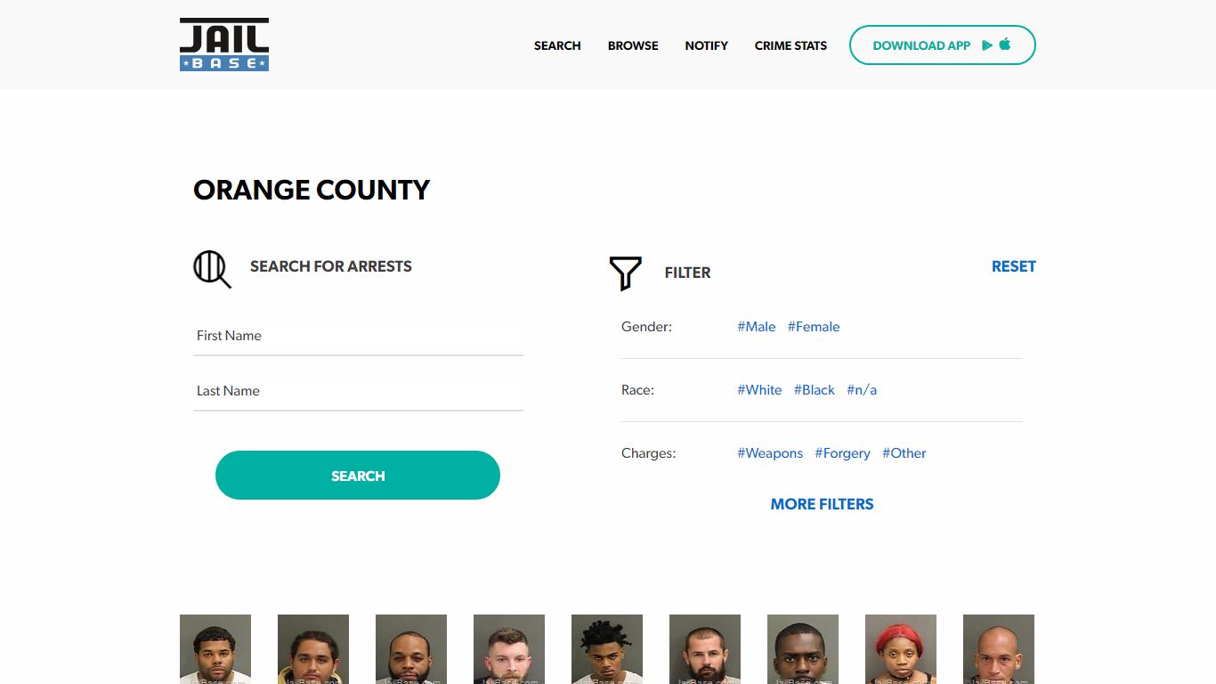 Orange County Jail Inmate Search and Mugshots | JailBase